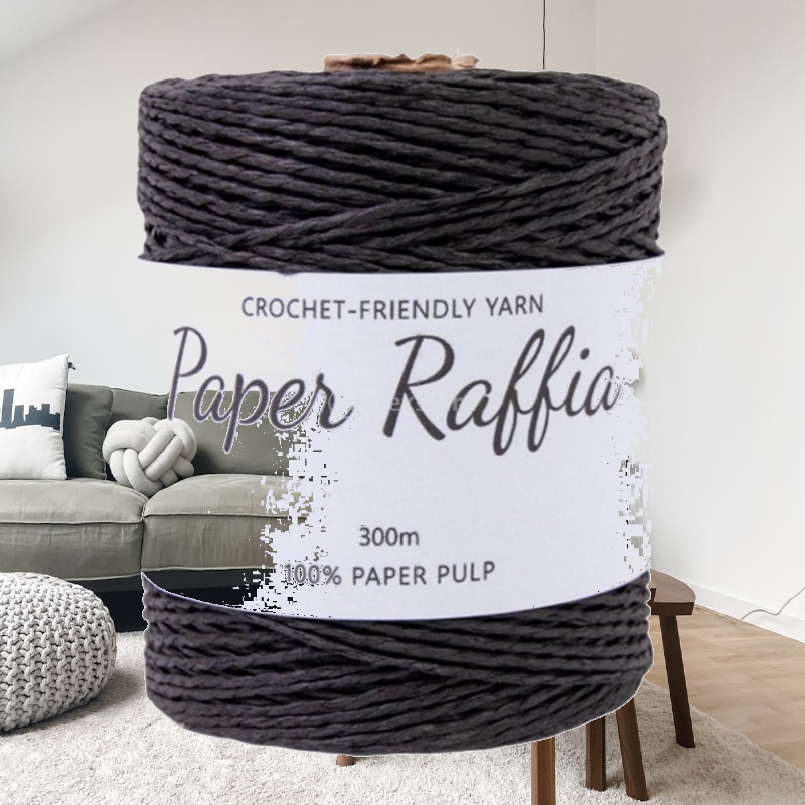 Crochet Bag Raffia - Benang Rafia Katun 328 Yard Tebal