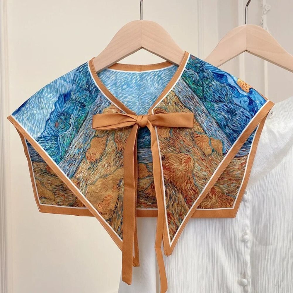 Blouse Off Shoulder - Kemeja pola bunga kerah palsu mode