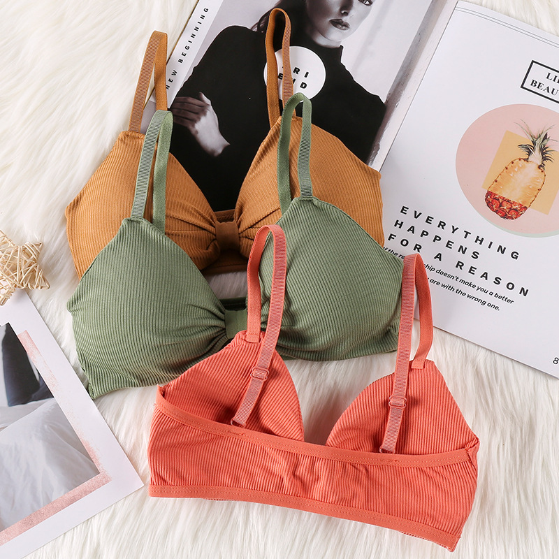 Bra Aktif Seksi Wanita Tanpa J - Bralette Triangle Set ulasan dan harga