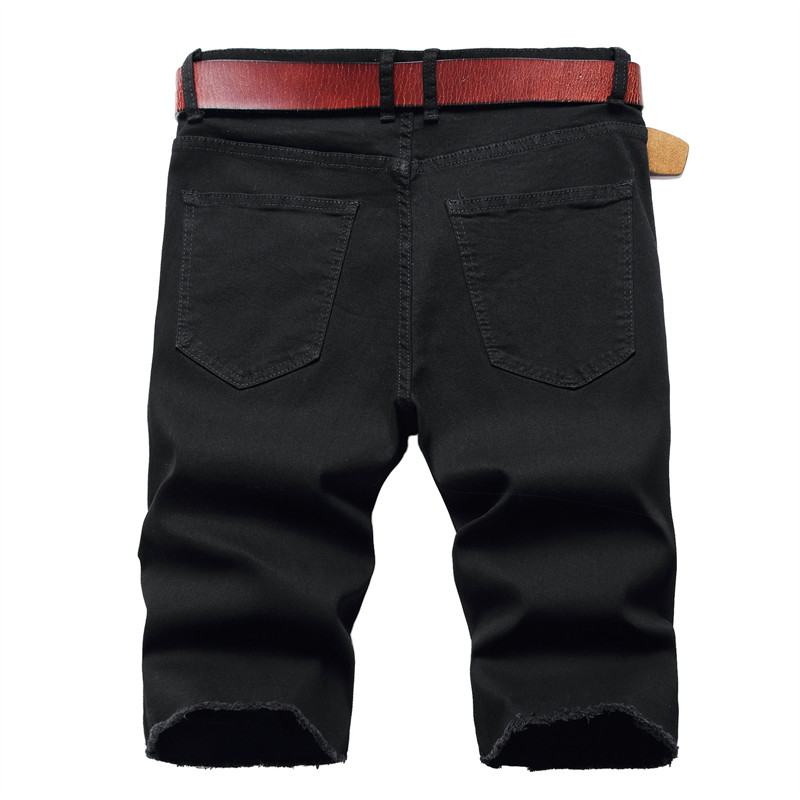 Celana Pendek Jeans Bordir Maw - Shorts Denim Frayed ulasan dan harga